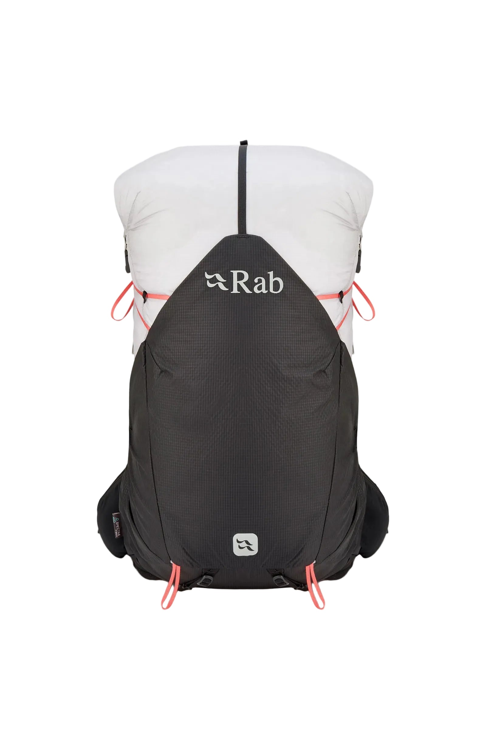 Rab Women's Syclon XP ND 38L Waterproof Pack in Black/Dark Pewter - Back System Detail
