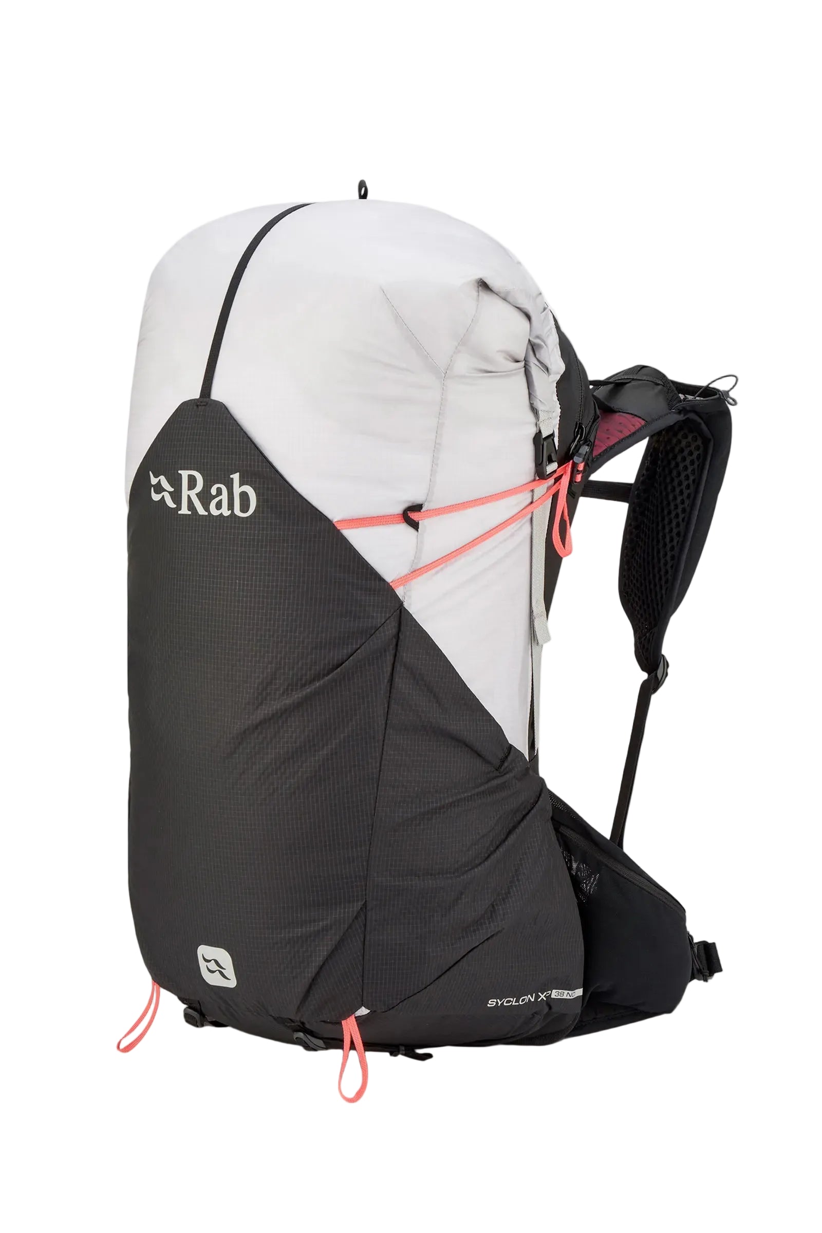 Rab Women's Syclon XP ND 38L Waterproof Pack in Black/Dark Pewter - Front Standalone
