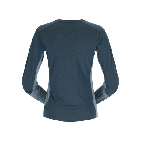 Rab Women's Syncrino Base LS Tee in Orion Blue - back