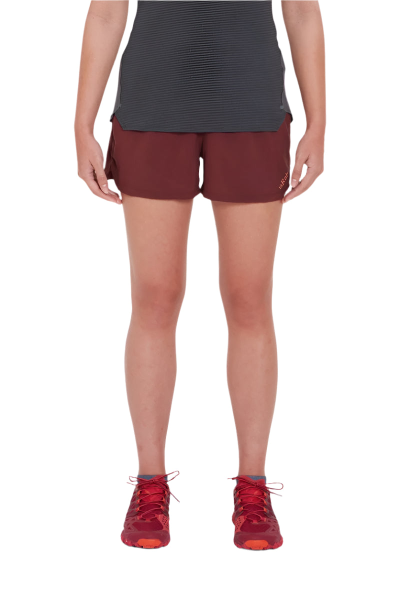 Rab Women's Talus Active Shorts in Deep Heather - on model, front