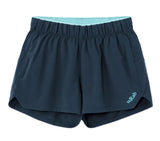 Rab Women's Talus Active Shorts in Tempest Blue - flat lay