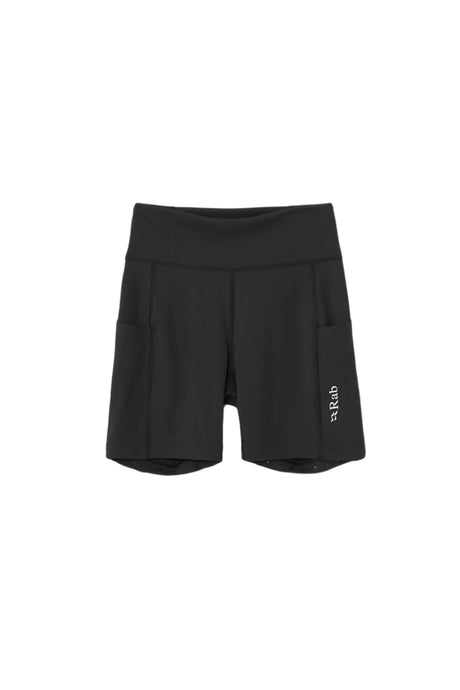 Rab Women's Talus Tight Running Shorts in Black - front