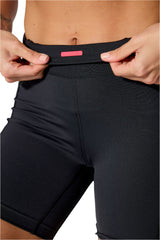 Rab Women's Talus Tight Running Shorts in Black - waistband detail