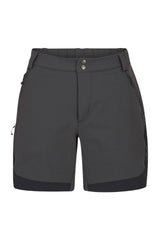Rab Women's Torque Mountain Shorts in Anthracite/Black - front