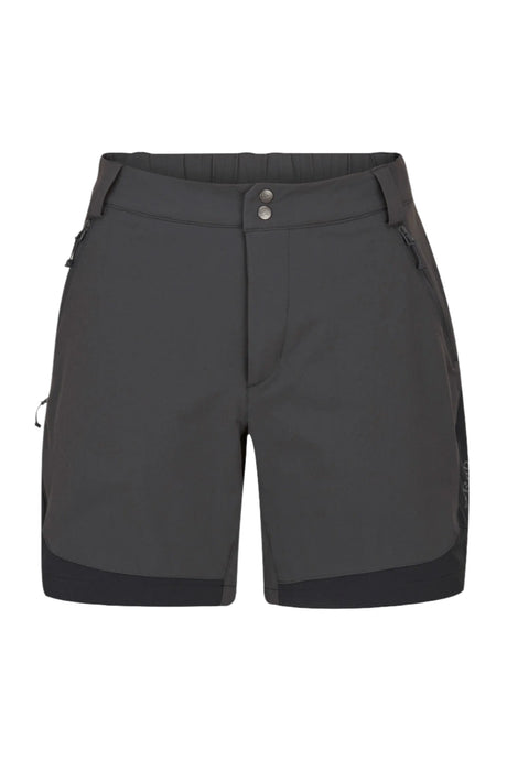 Rab Women's Torque Mountain Shorts in Anthracite/Black - front
