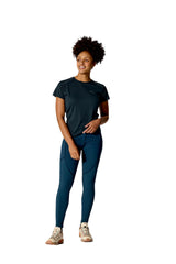 Rab Women's Torque Tights in Tempest Blue - worn