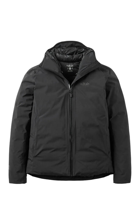 Rab Women's Valiance Waterproof Down Jacket in Black - front
