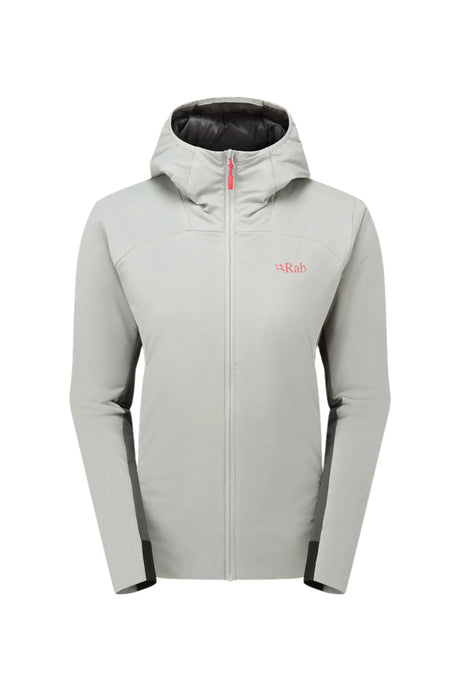Rab Women's Xenair Alpine Flex Insulated Jacket in Light Zinc - front