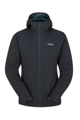 Rab Women's Xenair Alpine Light Insulated Jacket in Ebony - front