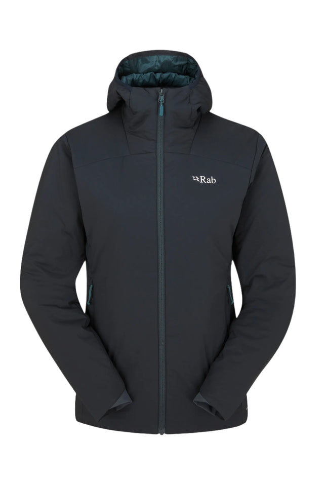 Rab Women's Xenair Alpine Light Insulated Jacket in Ebony - front