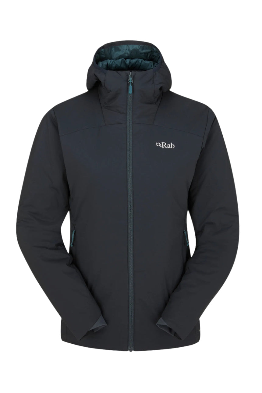 Rab Women's Xenair Alpine Light Insulated Jacket in Ebony - front