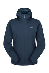 Rab Women's Xenair Alpine Light Insulated Jacket in Tempest Blue - front