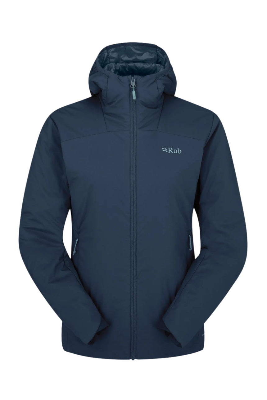Rab Women's Xenair Alpine Light Insulated Jacket in Tempest Blue - front