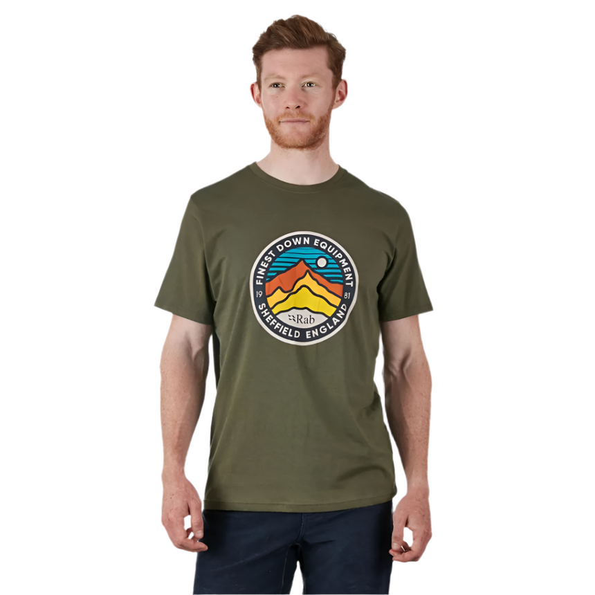 Rab Men's Stance 3 Peaks Tee Outdoor Action