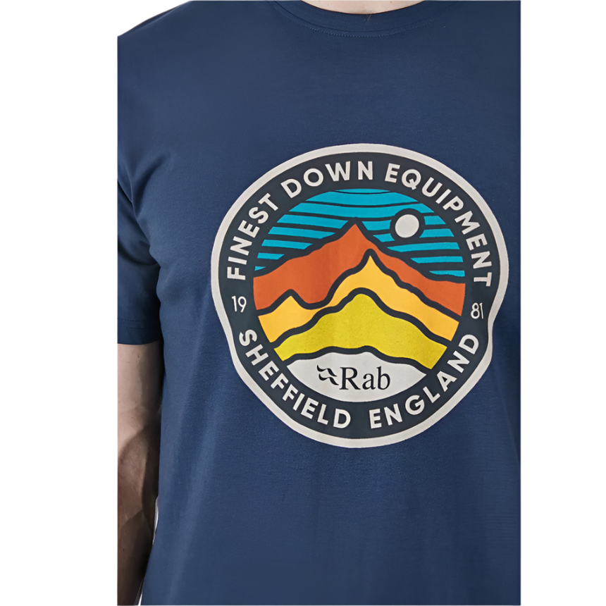 Rab Men's Stance 3 Peaks Tee Outdoor Action 