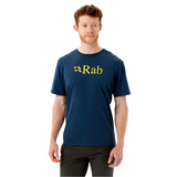Rab Men's Stance Logo SS Tee Outdoor Action