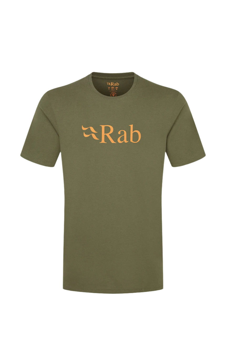 Rab Men's Stance Logo SS Tee Outdoor Action