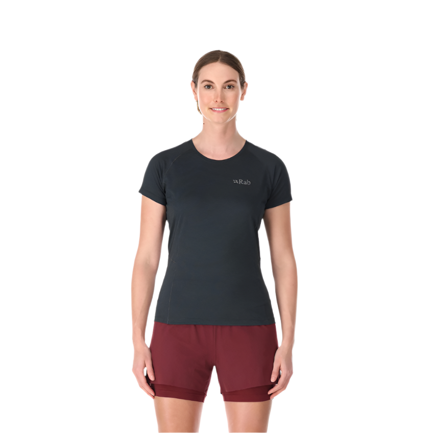 Rab Women's Sonic Tee Outdoor Action