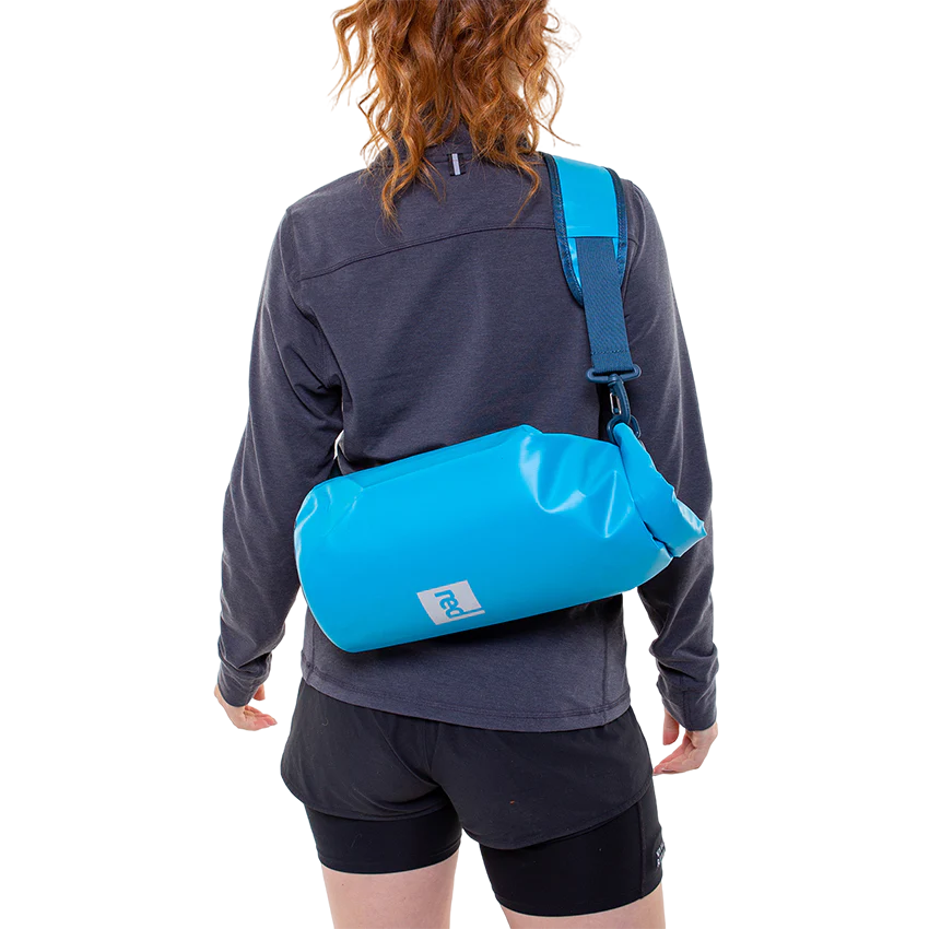 Red Paddle Waterproof Roll Top 10 Litre Dry Bag - Back View