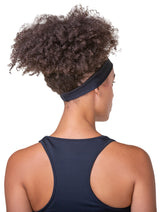 Ronhill Lightweight Headband in All Black - worn, back