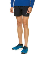 Ronhill Men's Core 5" Short in Black/Bright White - front, fit