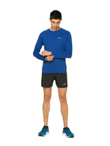 Ronhill Men's Core 5" Short in Black/Bright White - worn, front