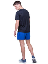 Ronhill Men's Core 5" Short in DrkCobalt/BrightWhite - worn, back
