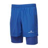 Ronhill Men's Core 5" Twin Short in DrkCobalt/BrightWhite - front