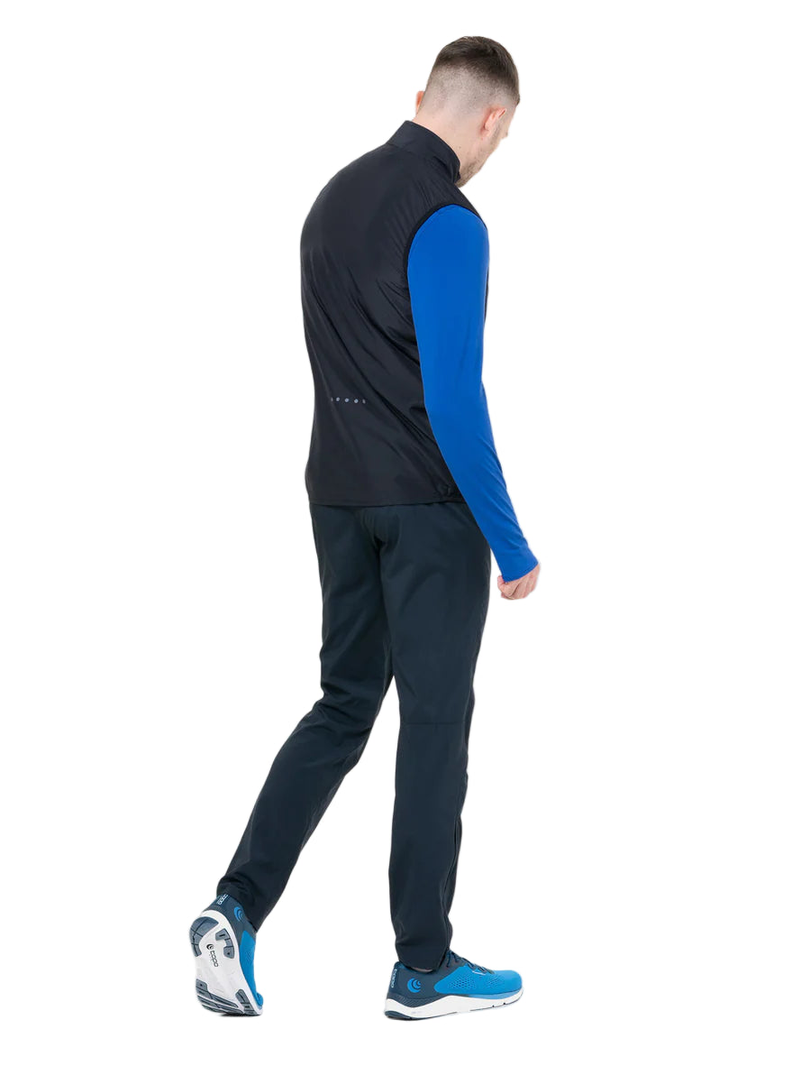 Ronhill Men's Core Gilet in All Black - worn, back