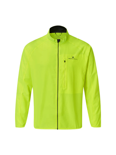 Ronhill Men's Core Jacket in Fluo Yellow/Black - front