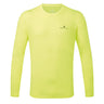 Ronhill Men's Core L/S Tee in Fluo Yellow/Black - front