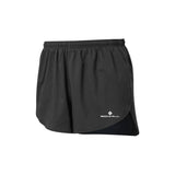 Ronhill Men's Core Racer Short in Black/Bright White - front