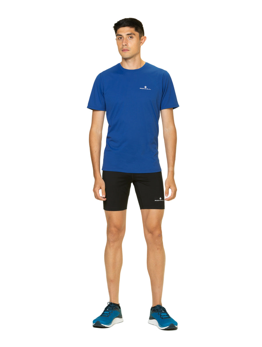 Ronhill Men's Core Stretch Short in All Black - worn, front