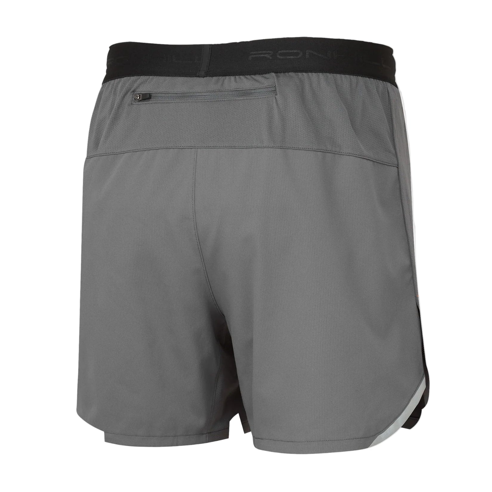 Ronhill Men's Tech 5" Short in Iron/Cardinal Orange - back