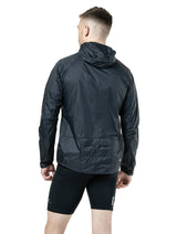 Ronhill Men's Tech All-Terrain Jacket in All Black - worn, back (male model)