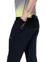 Ronhill Men's Tech All-Terrain Trackster in All Black - second stash pocket detail