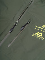 Ronhill Men's Tech GORE-TEX Mercurial Jacket 2 in Kelp/Zest - zip pull detail