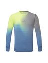 Ronhill Men's Tech Golden Hour L/S Tee in Glacier Merge - front