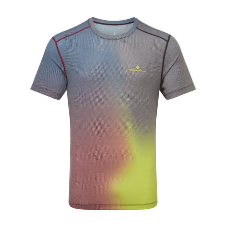Ronhill Men's Tech Golden Hour Tee in Acid Merge - front