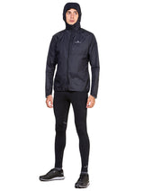 Ronhill Men's Tech Paragon Tight in All Black - worn, front