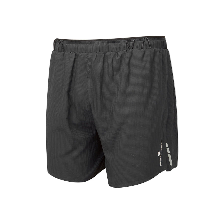 Ronhill Men's Tech Race 5" Short in All Black - front