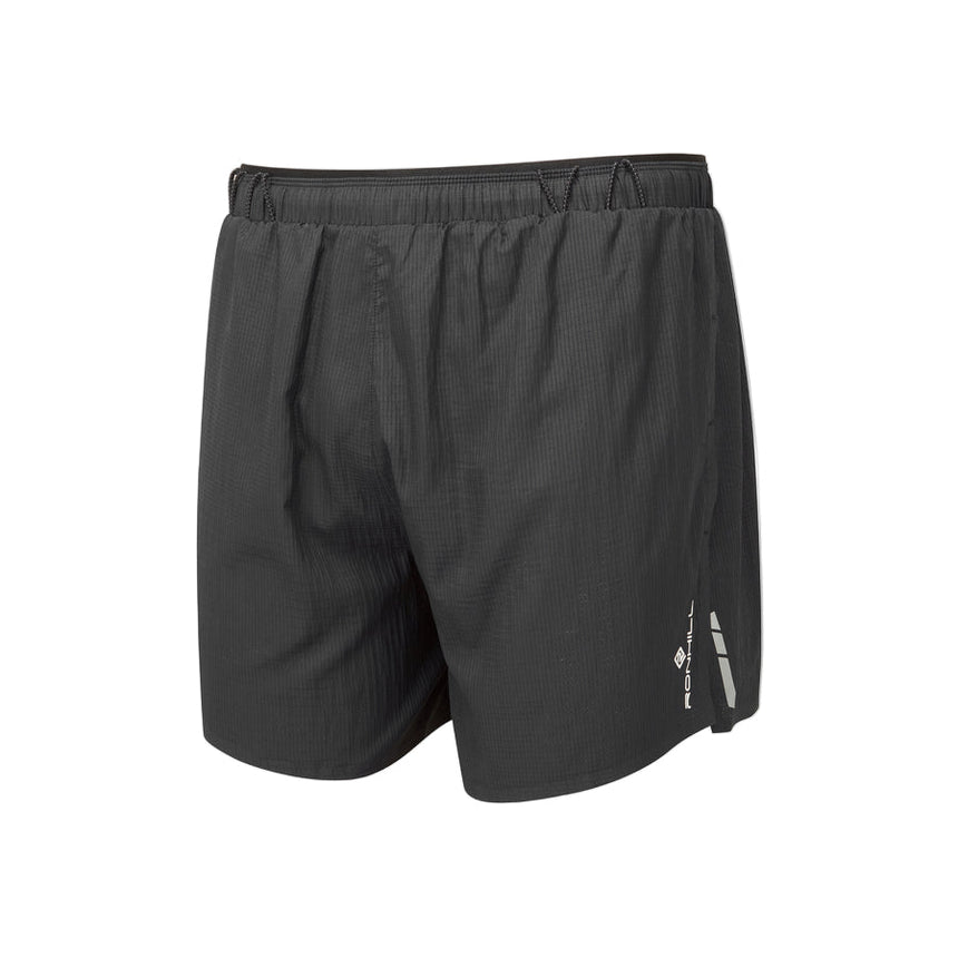 Ronhill Men's Tech Race 5" Short in All Black - front