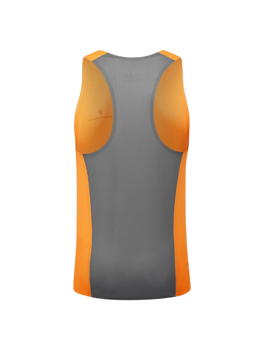 Ronhill Men's Tech Race Vest in Tangelo/Artemis - back, 2