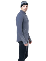 Ronhill Men's Tech Reflect 1/2 Zip in Anchor/Reflect - worn, side