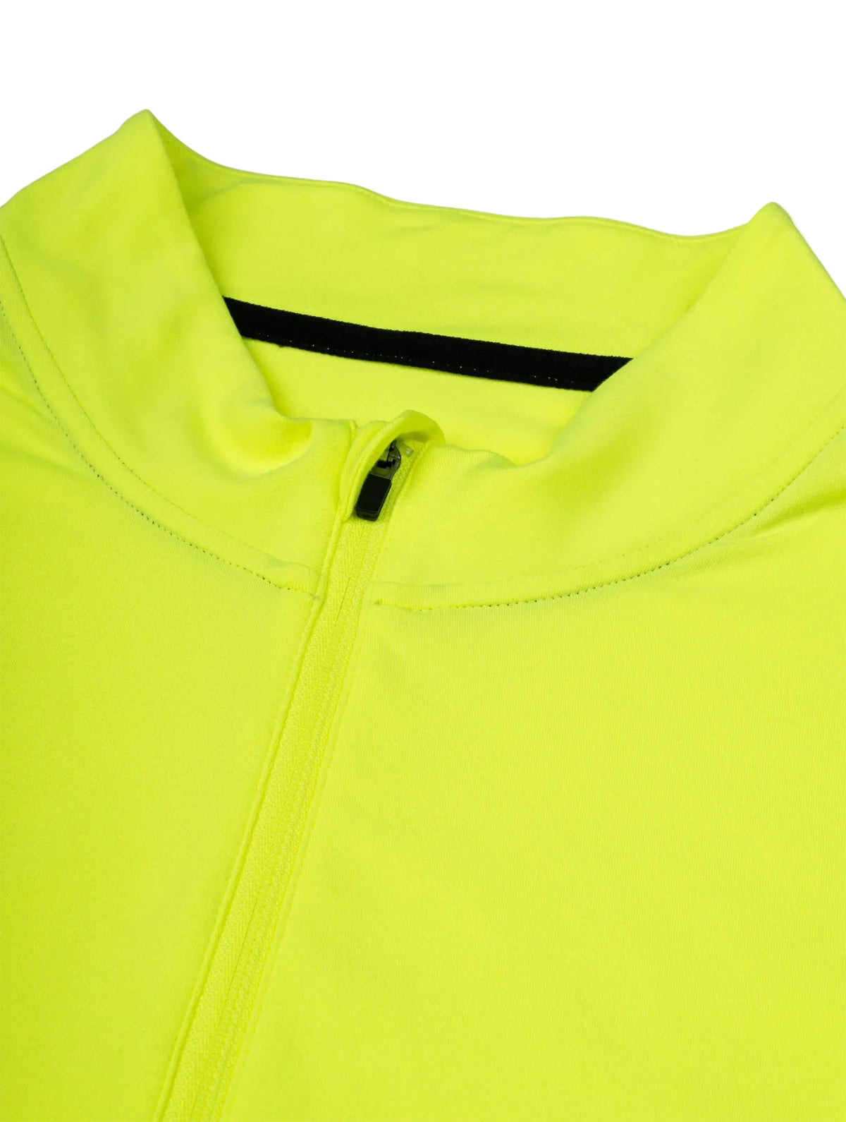 Ronhill Men's Tech Reflect 1/2 Zip in Fluo Zest/Reflect - Detail Collar Zip Closed