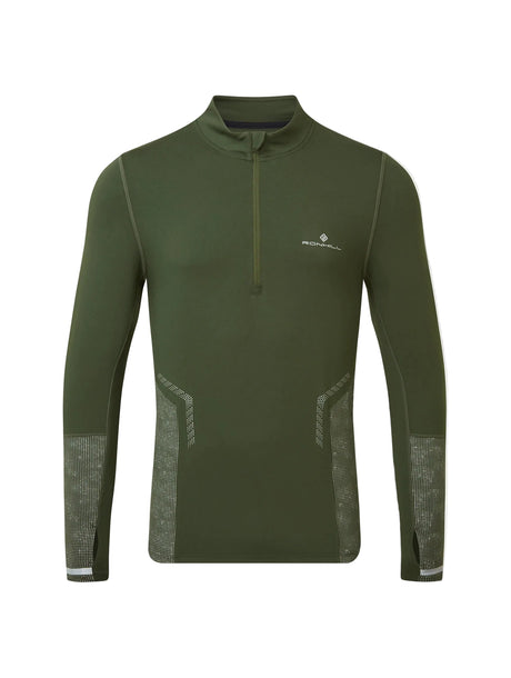 Ronhill Men's Tech Reflect 1/2 Zip in Kelp/Reflect - Front