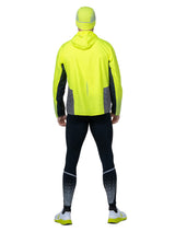 Ronhill Men's Tech Reflect Jacket in FlYellow/Blck/Reflect - worn, back