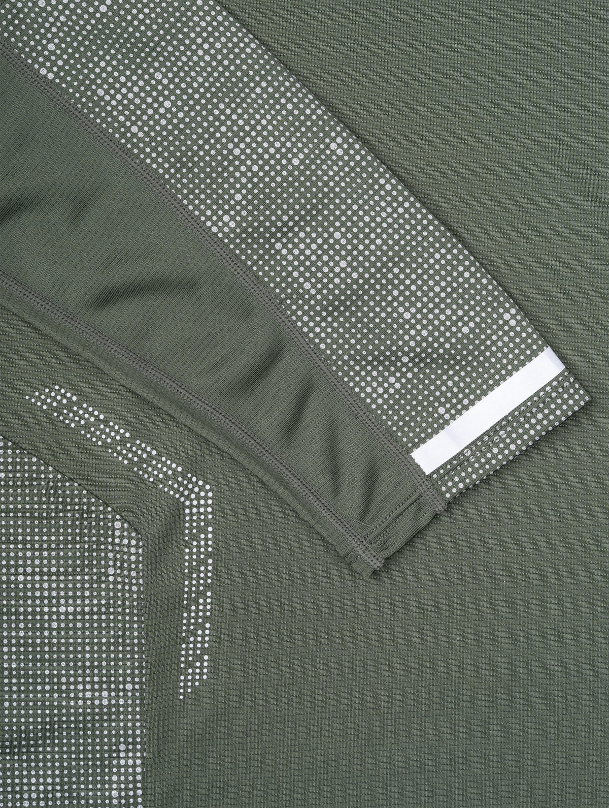 Ronhill Men's Tech Reflect L/S Tee in Kelp/Reflect - Detail Cuff Hem