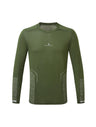 Ronhill Men's Tech Reflect L/S Tee in Kelp/Reflect - Front