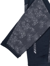 Ronhill Men's Tech Reflect Tight in Black/Reflect - reflective fabric detail